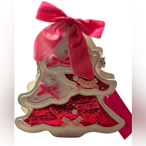 NWT•Betsey Johnson “Merry” Christmas Tree crossbody - Picture 3 of 13